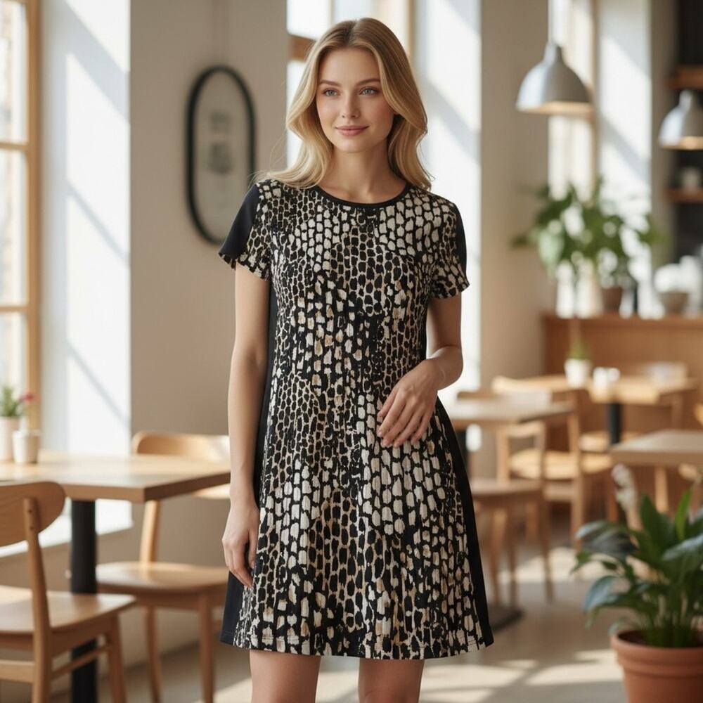 CALVIN KLEIN Women’s Small Leopard Dress 🌟